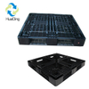 1200*800 全周オープンデッキラックマウント可能な黒いプラスチックパレット
