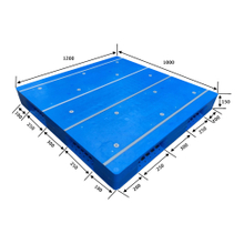 滑らかな表面を備えた6ランナープラスチックパレット 