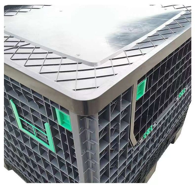 リサイクル可能なフォークリフト衛生プラスチックパレット収納ボックス