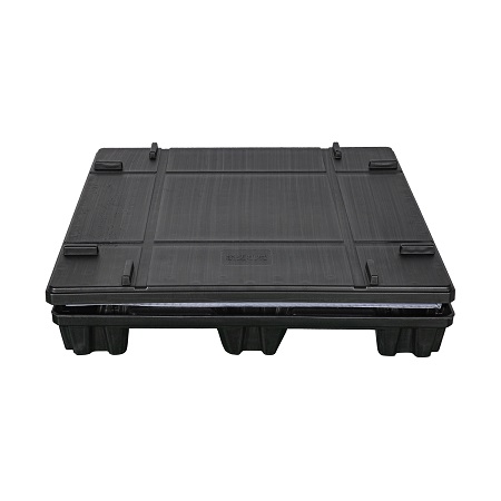 再利用可能な産業用折りたたみ式プラスチックパレットスリーブパックコンテナ