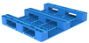 40x48 HDPE 滑り止めソリッドトップラックマウント可能プラスチックパレット
