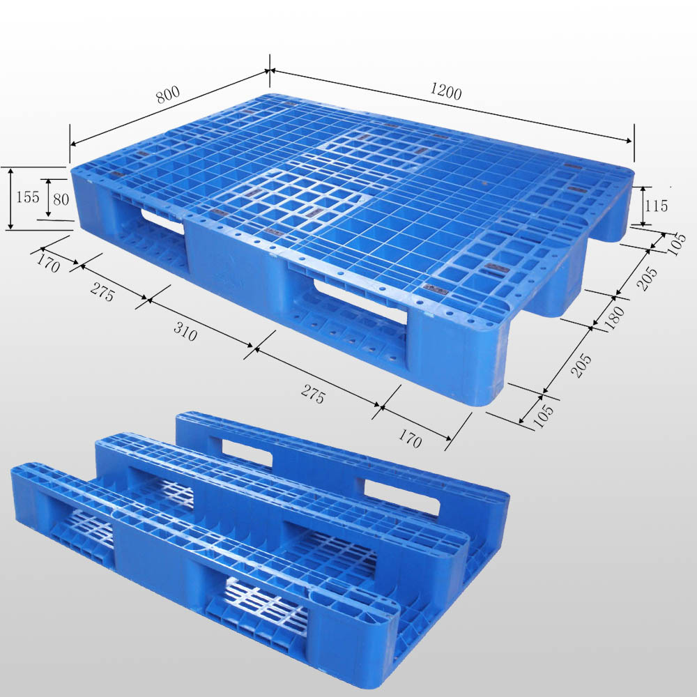 32 x 48 ユーロ オープン デッキ ネスティング プラスチック ラックマウント パレット