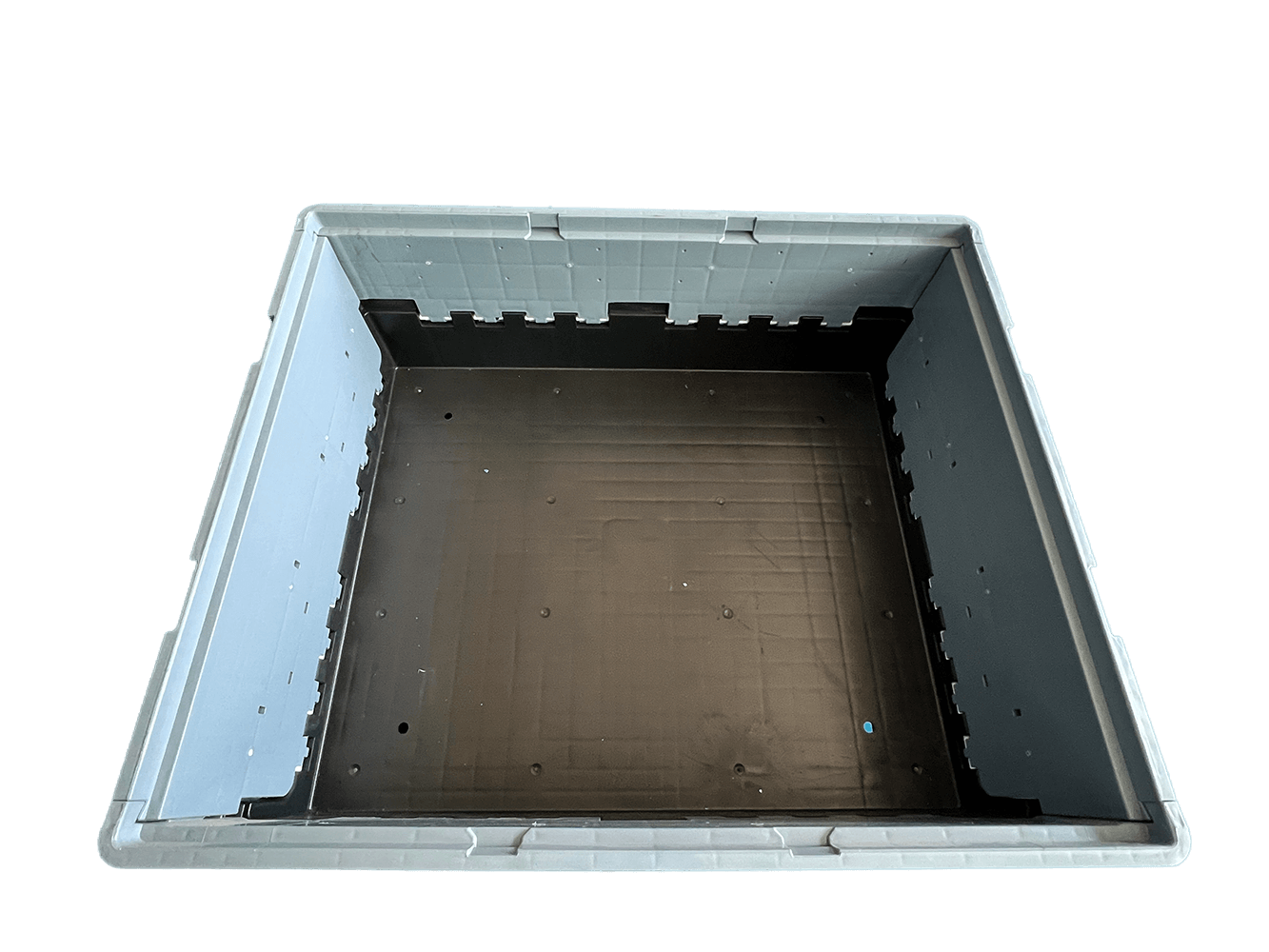 1200x1000x595 再利用可能なバルクストレージ折りたたみプラスチックパレットボックス