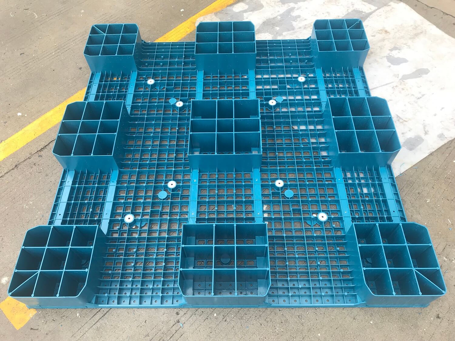 大型 4 ウェイ ポリエチレン オープン デッキ プラスチック フロア パレット