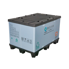 1200 x 800 ユーロ折りたたみ式プラスチック パレット スリーブ パック ボックス