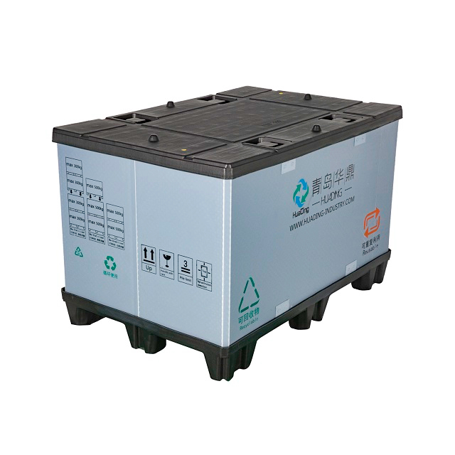 1200 x 800 ユーロ折りたたみ式プラスチック パレット スリーブ パック ボックス