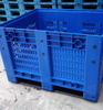 大型の積み重ね可能な通気口付き保管プラスチックパレットバルクコンテナ