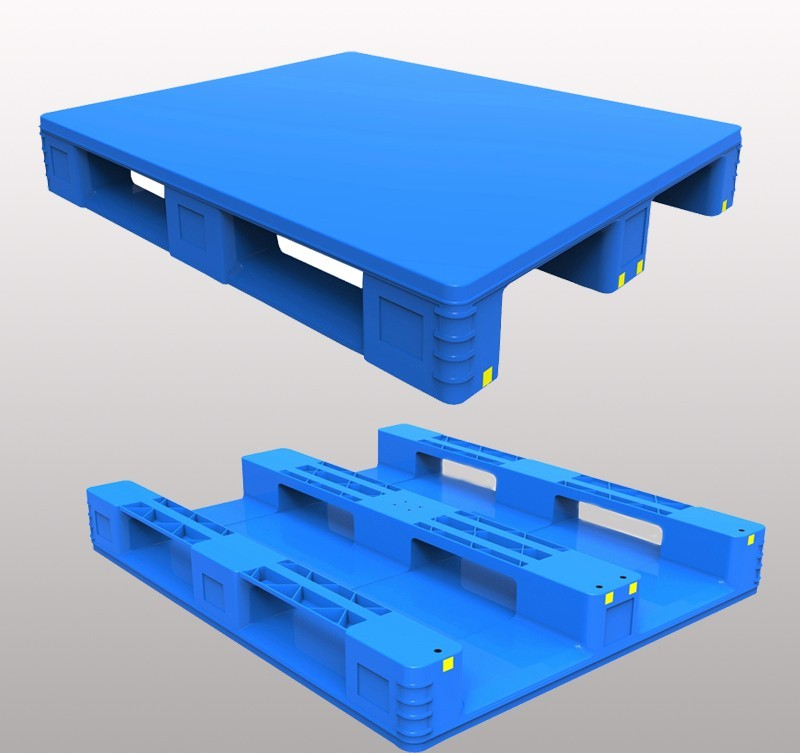 1200 x 1000 ポリプロピレン衛生フラットトップ プラスチック パレット
