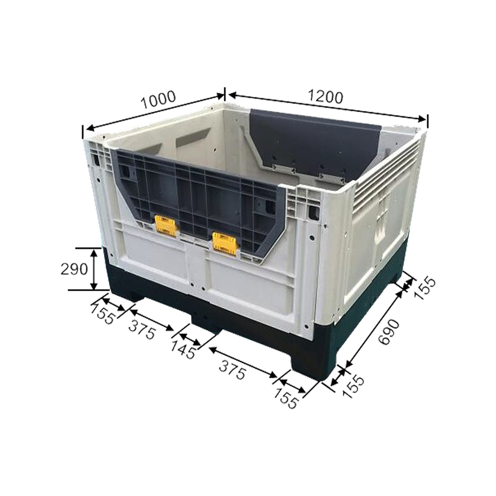 折りたたみ可能、積み重ね可能な収納箱