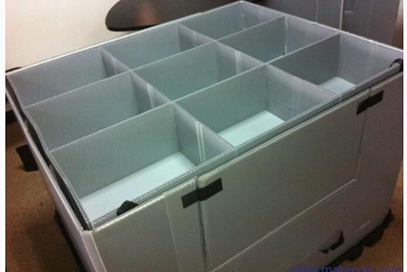 パレットと蓋付きスリーブ折りたたみプラスチックボックス