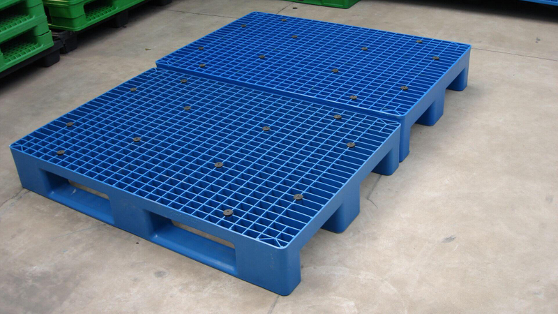 32 x 48 ブルーの強力な倉庫メッシュ プラスチック ユーロ パレット