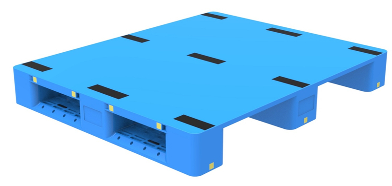 40x48 HDPE 滑り止めソリッドトップラックマウント可能プラスチックパレット