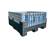 1200x1000x595 再利用可能なバルクストレージ折りたたみプラスチックパレットボックス