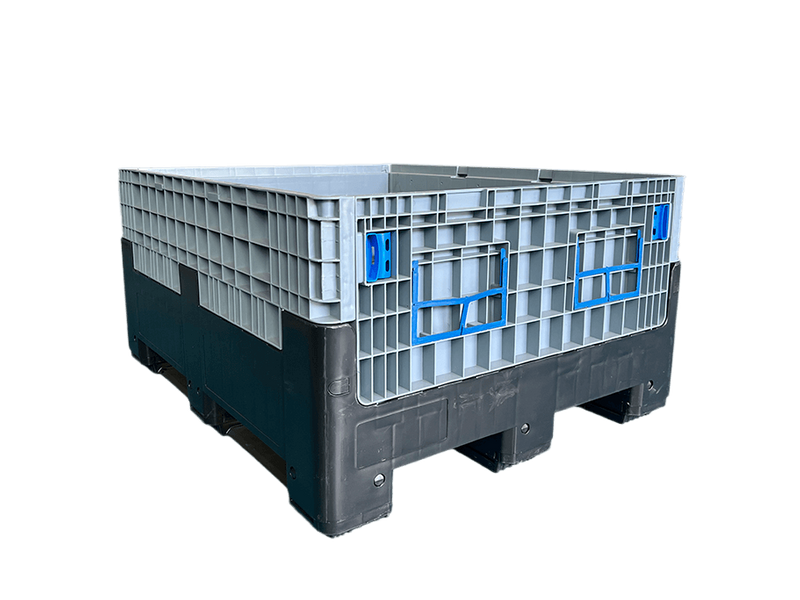 1200x1000x595 再利用可能なバルクストレージ折りたたみプラスチックパレットボックス