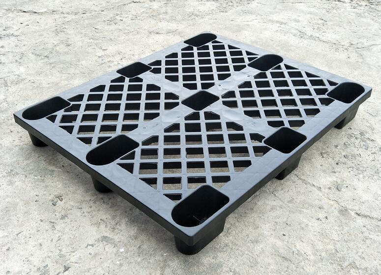 1200 x 1000 ブラック軽量国際輸送用プラスチックパレット