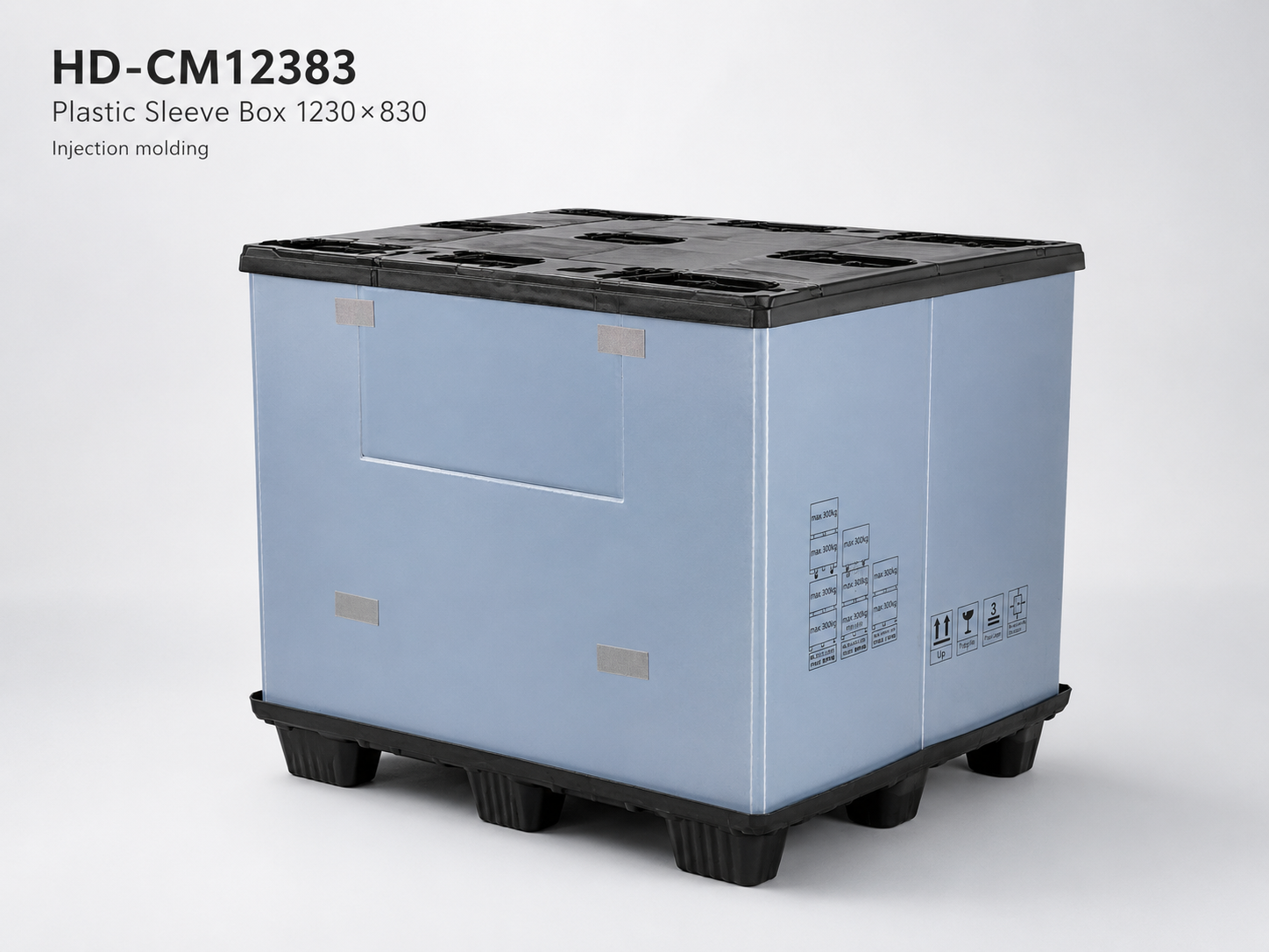 1230x830 ツインシート プラスチック スリーブ パック コンテナ