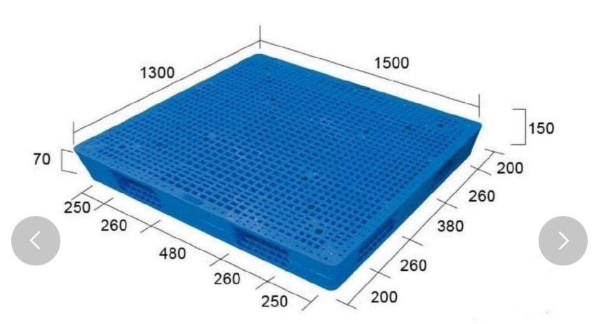 4 ウェイ再生プラスチック パレット
