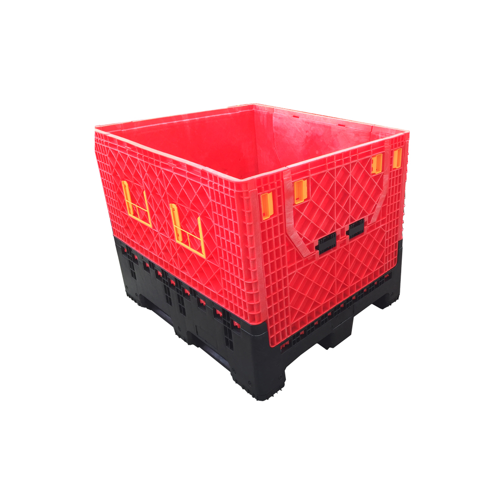 1200*1000*975 頑丈な HDPE 折り畳み式プラスチック パレット ボックス