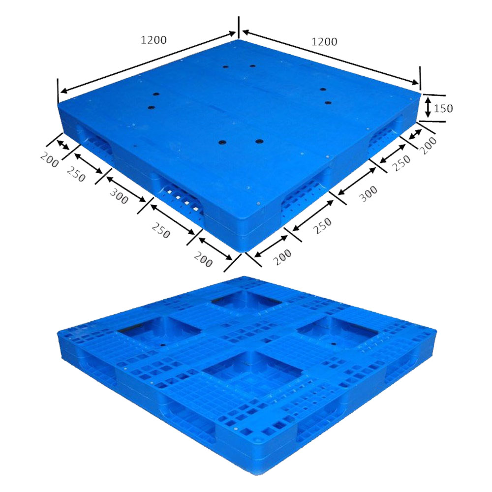 倉庫用の滑らかな表面の片面プラスチックパレット 