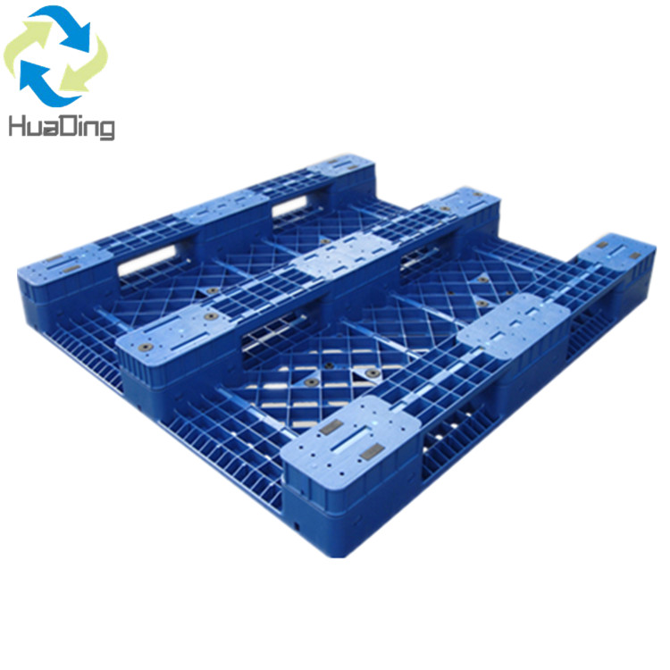 1200 X 1000 3 ランナー片面グリッドデッキ硬質プラスチックパレット