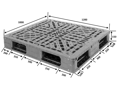 滑り止め頑丈なプラスチックパレット