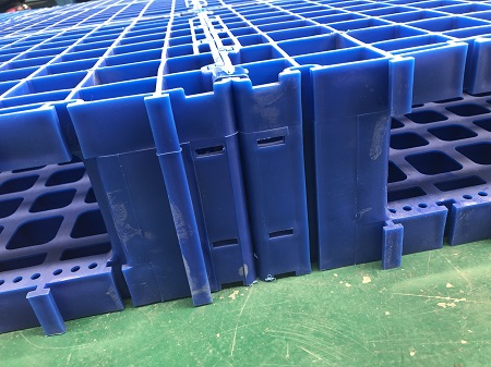 1800×1800 頑丈なスチール強化プラスチックモジュラーパレット