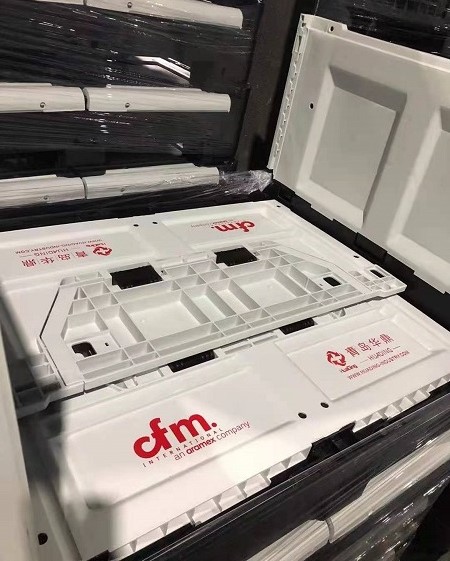 閉じた壁とグリッド底の再利用可能な保管プラスチック パレット コンテナー