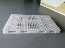 特大の長方形の白いリバーシブルメッシュプラスチックスタッキングパレット