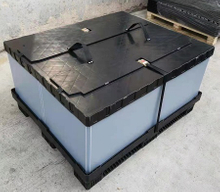 射出パレット付き折りたたみ式ユーロプラスチックスリーブパックボックス