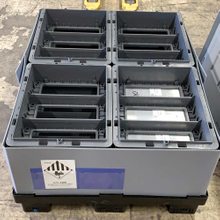 再利用可能なプラスチックバルクコンテナ（TecPackボックス）