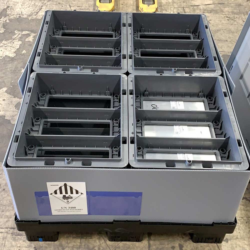 再利用可能なプラスチックバルクコンテナ（TecPackボックス）