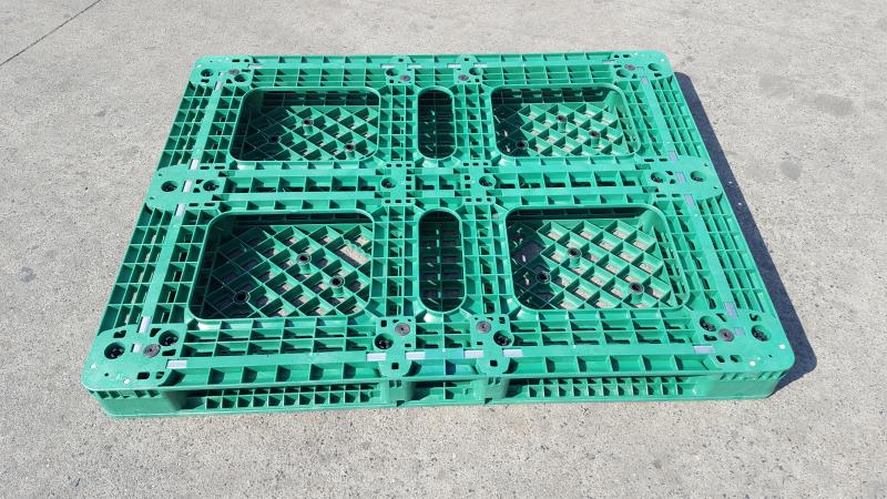 カスタム特別グリーン 4 ウェイ メッシュ積み重ね可能なプラスチック パレット
