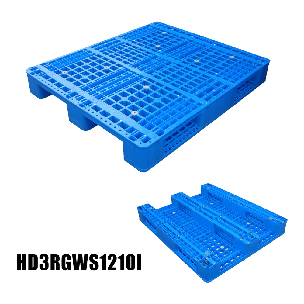 衛生的な 3 ランナーメッシュラックマウントプラスチックパレット