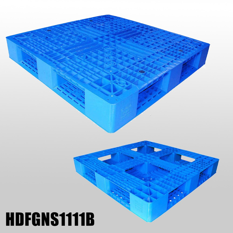  全周底部とオープンデッキを備えた 1100*1100*150 mm プラスチックパレット