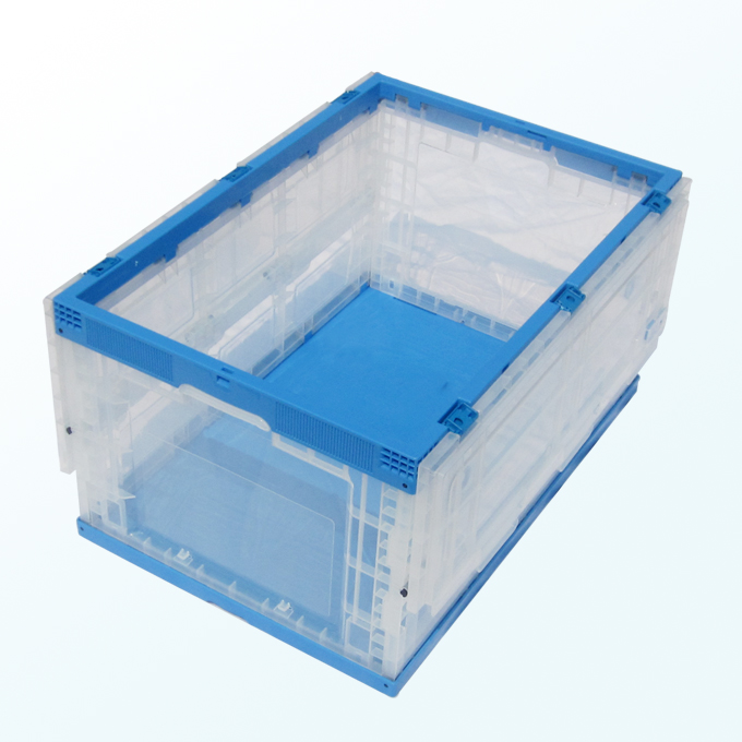 サイドドアと蓋付き折りたたみボックス 650-440-360