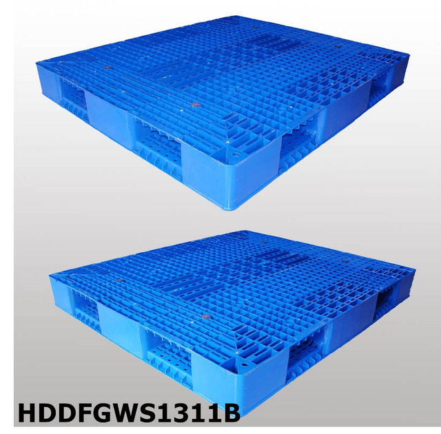 両面積み重ね可能なプラスチックパレット L1300*W1100*H150